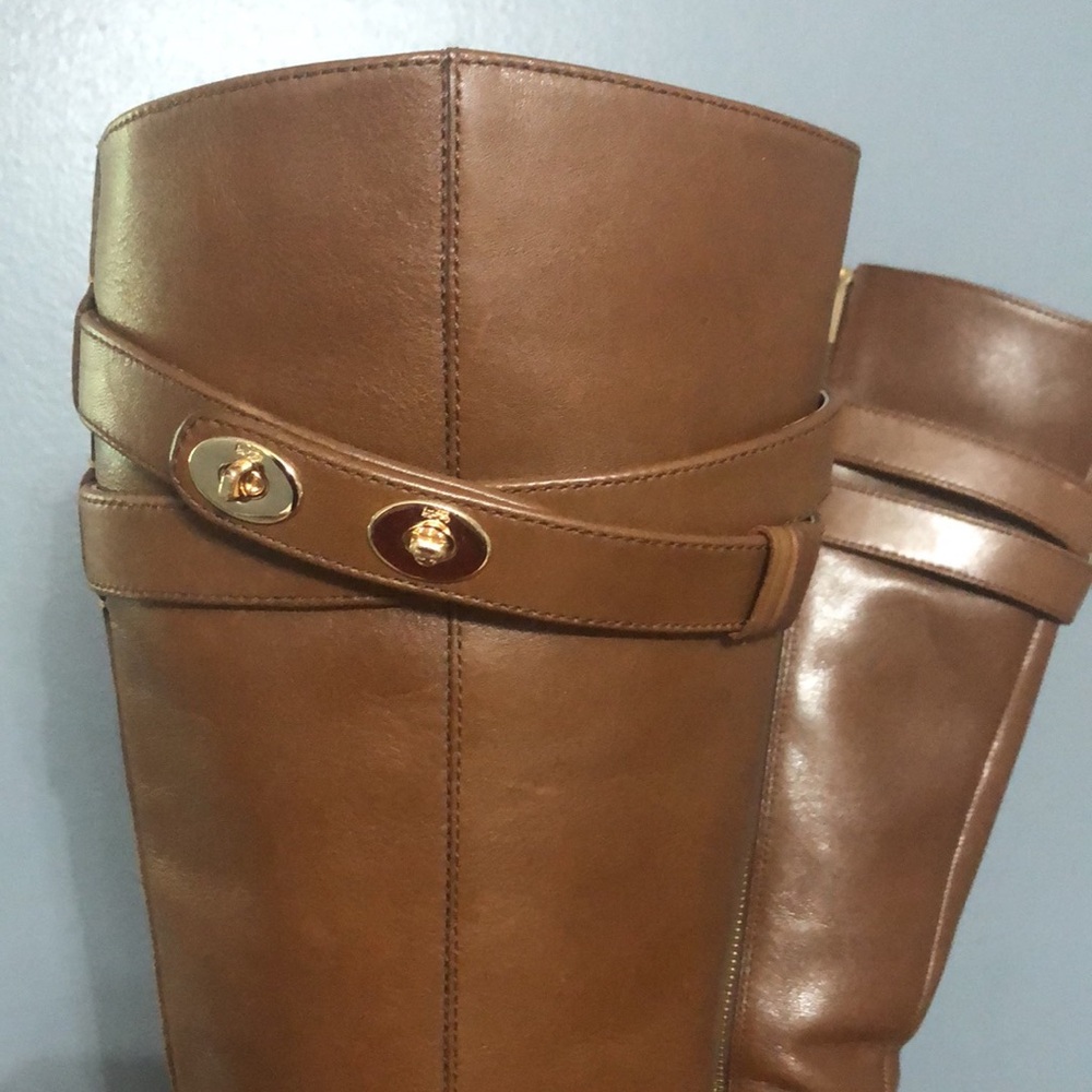 Coach Brown Over the Knee Boots - Picture 5 of 16
